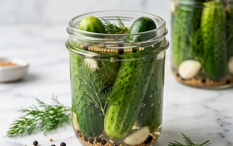 Pickles d&rsquo;Aneth Rapides au Réfrigérateur