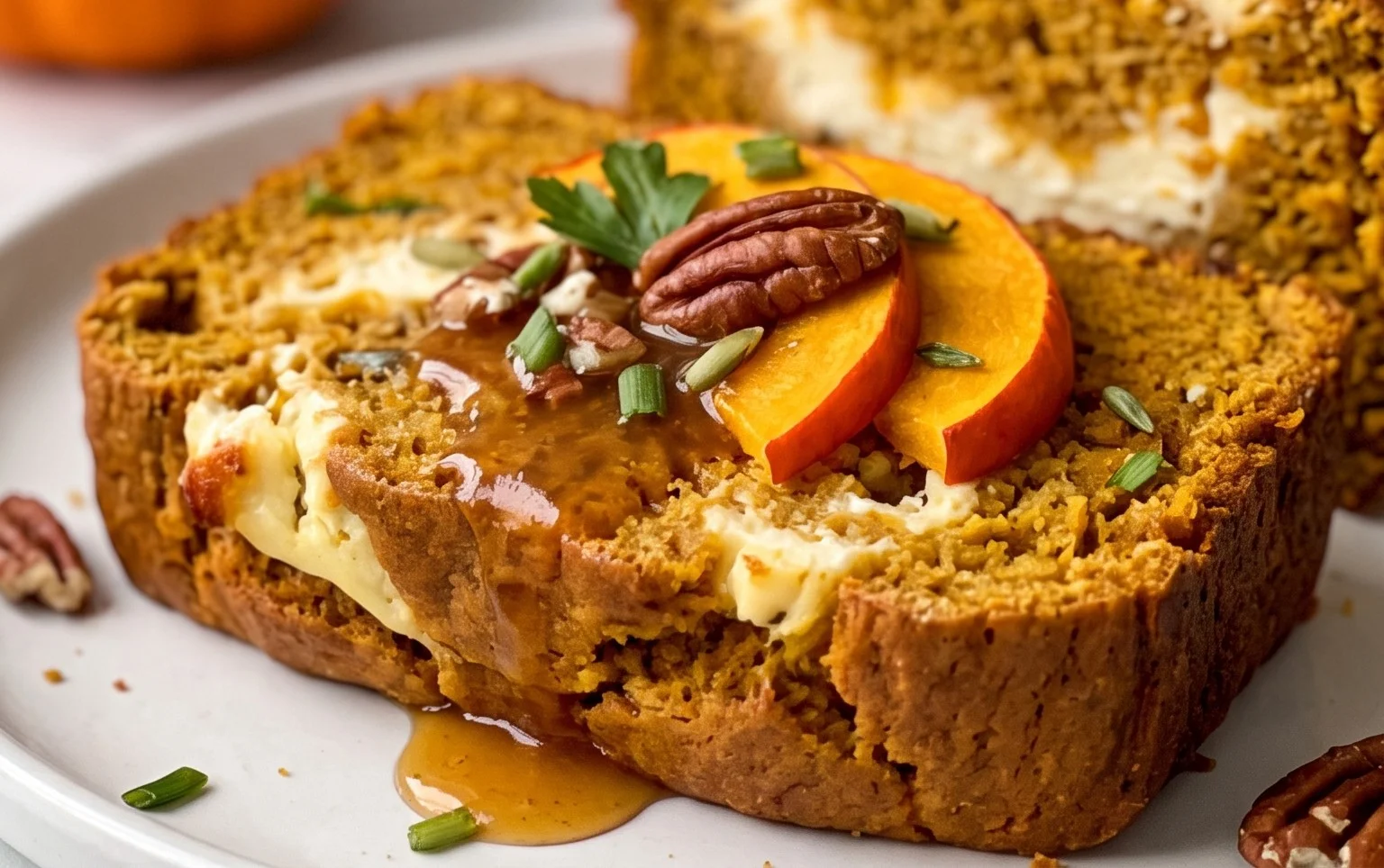 Pumpkin Cream Cheese Bread