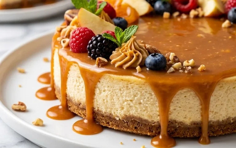 Caramel Apple Cheesecake