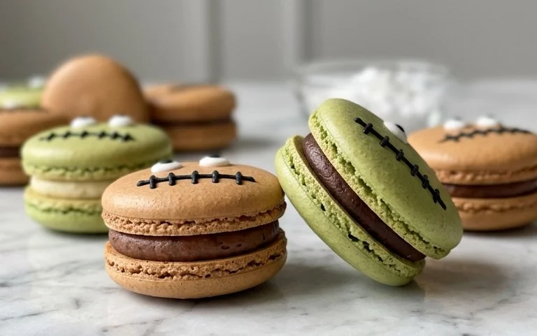 Macarons Frankenstein Halloween : Effroi & Saveurs