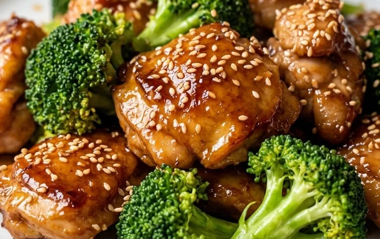 Honey Sesame Chicken and Broccoli