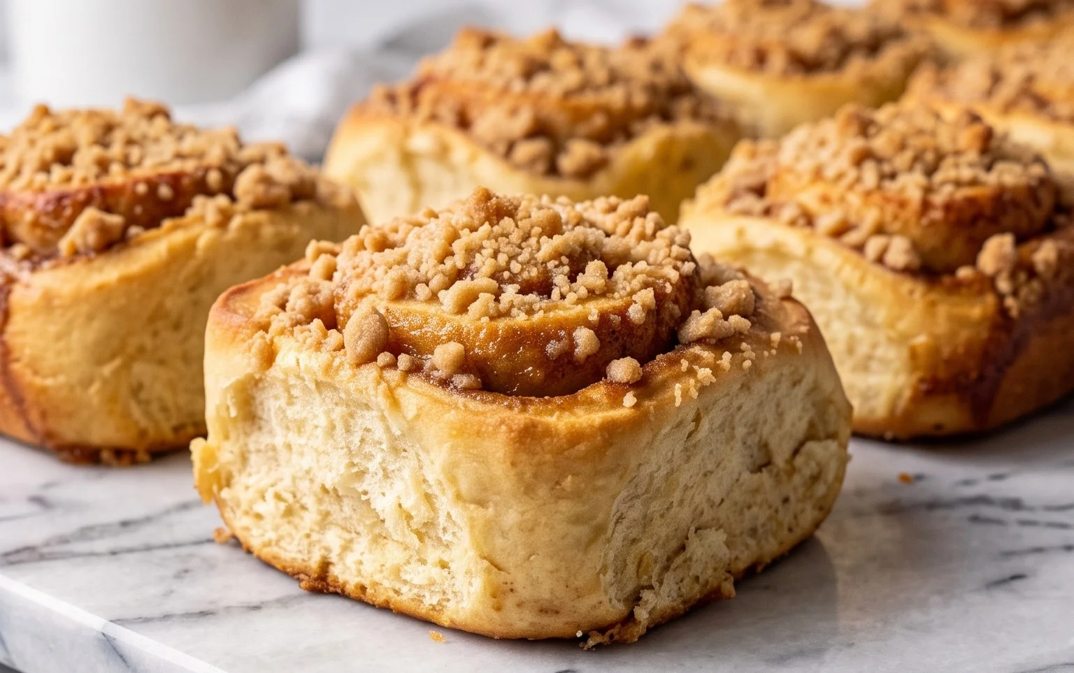 Brioches Cannelle Pêche Croustillant: Fusion Douce